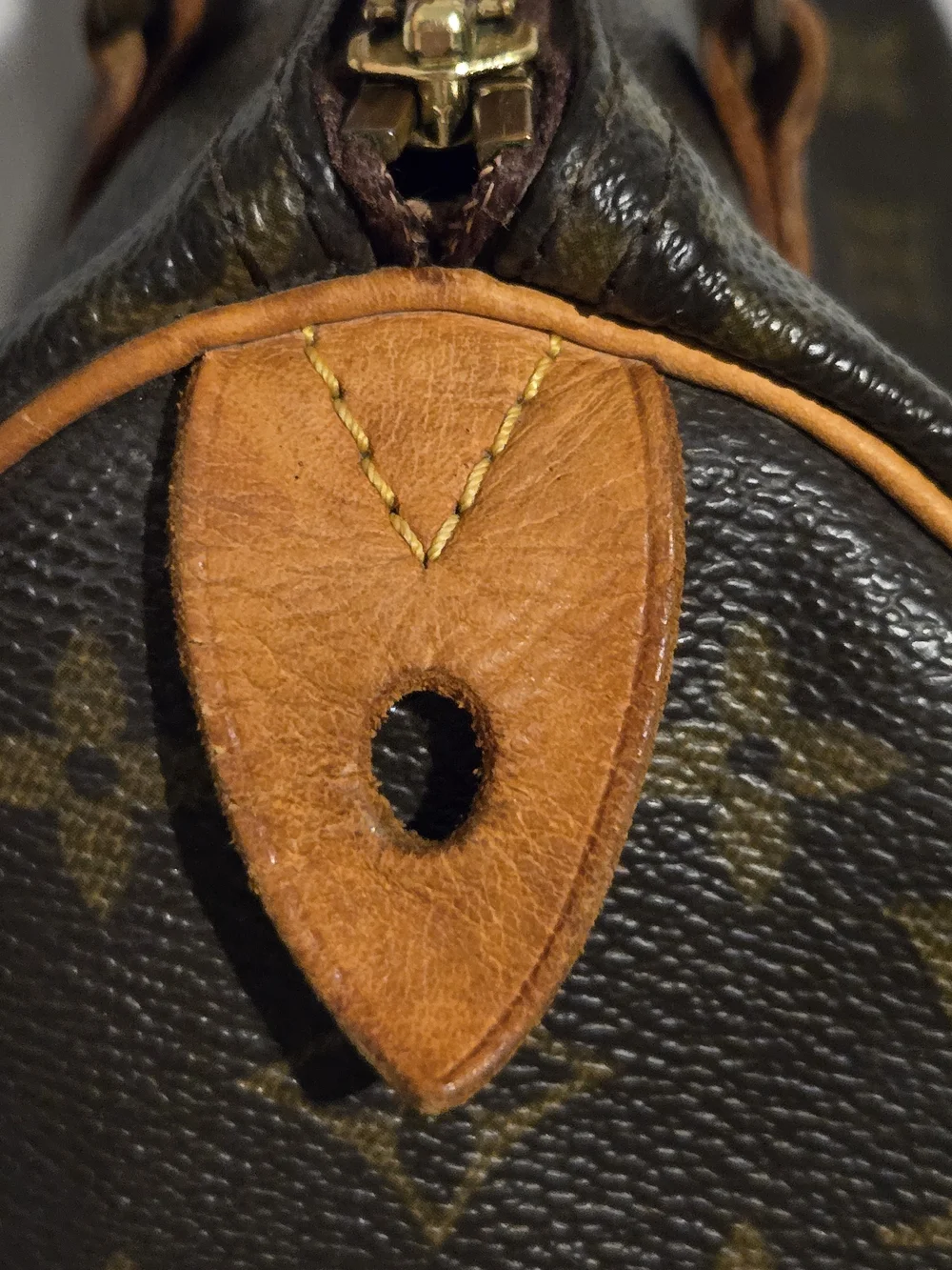 Louis Vuitton Brown Monogram Speedy 25, Made In France November 2003